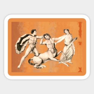 Theseus, Centaur and Hippodamia Sticker